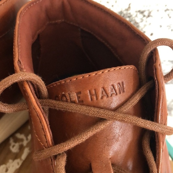 NWOT Cole Haan Original Grand Chukka Leather Boot British Tan Size 9. - Picture 4 of 16